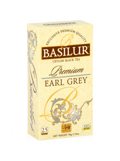 Juodoji arbata Basilur PREMIUM collection «EARL GREY» 25vnt.
