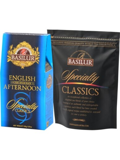 Juodoji arbata Basilur "SPECIALTY CLASSICS" ENGLISH AFTERNOON 100g. (karton) 1