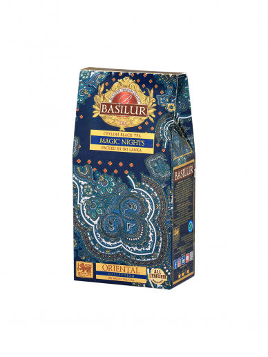 Juodoji biri arbata Basilur "ORIENTAL'' black tea Magic Nights  (carton pac.)