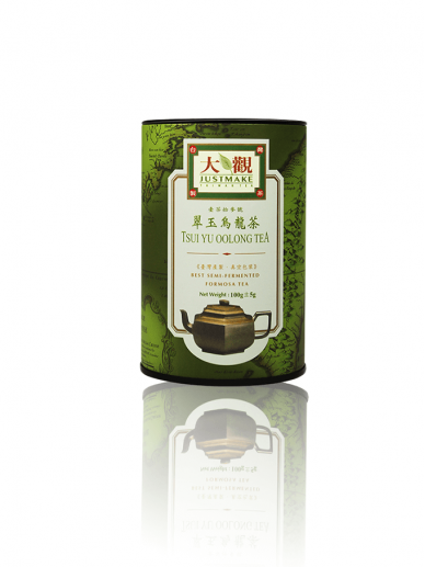 Oolongo arbata JustMake - Tsui Yu Oolong Tea 100g. (metal)