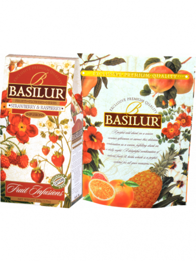 Vaisių arbata Basilur Strawberry & Raspberry, 100 g 2