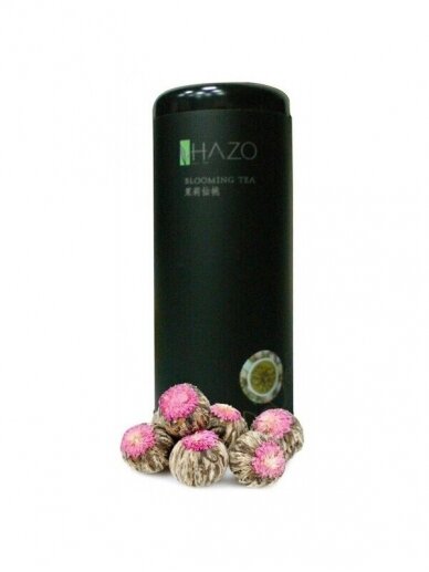 Žalioji arbata HAZO - Blooming Tea. Green tea. 100g  (metal)